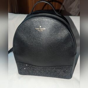 Kate Spade Greta Court Sammi Black Sparkle Backpack